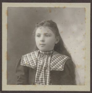Photo of a young girl, circa 1899.