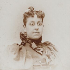 Photo of a young woman, circa 1891.