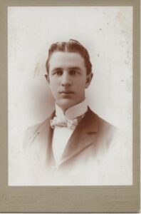 Photo of a man, circa 1900.