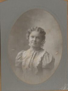 Photo of Louise Melcher, c. 1899.