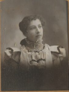 Photo of Mildred Woods, circa 1899.