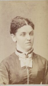 Photo of Harriet Jane (Trickey) Skillin, of Portland, circa 1877.