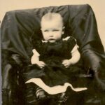 Photo of baby John E Skillin, circa 1867.