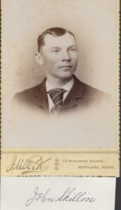 Photo of John Skillin, circa 1887.