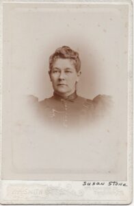 Photo of Susan A. Stone, circa 1893.