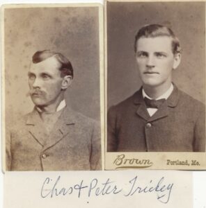 Photos of Charles & Peter Trickey, circa 1881