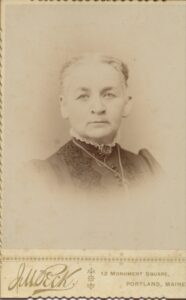 Photo of Lucy Ellen (Trickey) Libby, circa 1890.