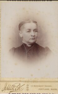 Photo of Lucy Ellen (Trickey) Libby, circa 1890.