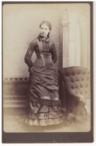 Photo of Addie Libby, circa 1882.