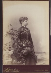 photo of Sarah Elizabeth Plummer (later Wright), circa 1887.