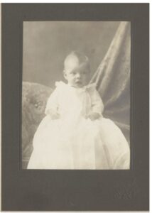 Photo of Jim Wright as a baby. 