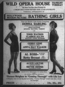 Ad for Bathing Girls staring Donna Darling