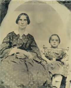 Photo of Elizabeth Chute Dyer & Child (circa. 1853)