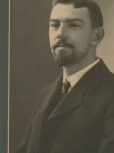 Vintage photo of a man with a goate and moustache. 
