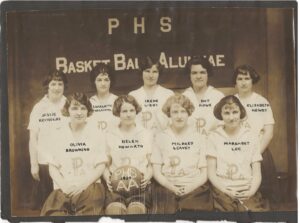 Photo of the 1924 Portland High School Girls Basketball Team.