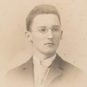 1890s photo of a young man.