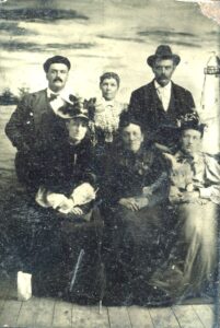 Antique photo of sixe people. 