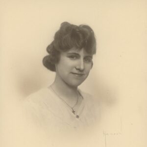 Photo of Bertha Tarbox, 1918.