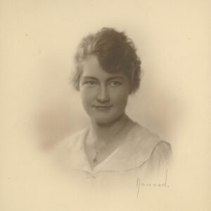 Photo of a young woman named Fran. Portland High School 1918.