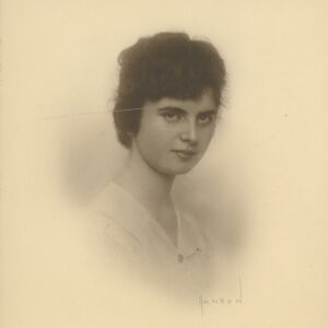 Photo of a young woman named Hazel, Portland High School, 1918.