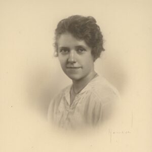 Photo of Margaret Anderson, 1918.