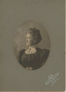 Photo of Caroline "Carrie" Blaine, September 1899.