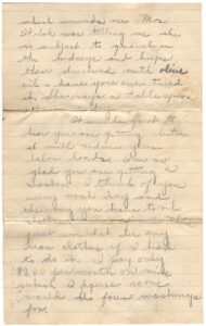 Image of Florence Darling Letter - page 1b