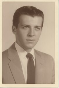Photo of Richard Mottram, Portland HS, 1957.