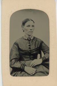 Lydia (Libby) Plummer (1832–1895), circa 1866-1872