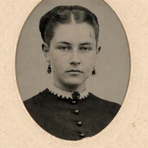 Susan (Stone) Plummer (1849-1899) circa 1867.