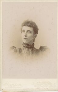 Addie Dyer portrait Hanson studio Portland Maine Monument Square circa 1900
