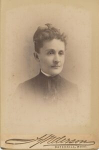 Florence Perry Dyer portrait Anderson studio Haverhill Massachusetts late 1880s