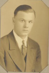 Harlan Edgar Plummer Scarborough High School Class of 1931 studio portrait Kennedy Portland Maine